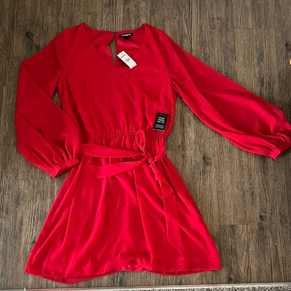 Express Vibrant Red Romper